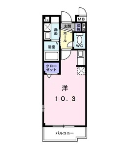 パラッツオエレガンテ【2階】の間取り