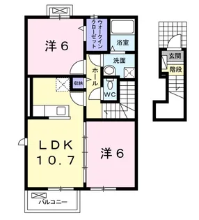 エムズ サニー ガーデン Ⅷ【2階】の間取り