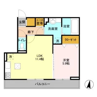 トリアノン【1階】の間取り