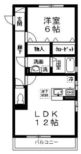 アヴェニール志津 A【1階】の間取り