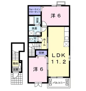 エクセレント・ネサキ G【2階】の間取り