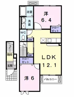サウスウィンズⅦ【2階】の間取り