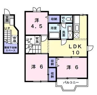 レジデンス・リーブラC【2階】の間取り