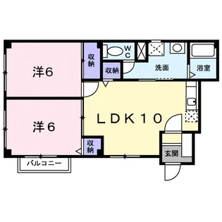 ヴィラアベニュー 2【1階】の間取り