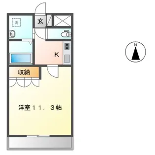 アシューレ.HK【2階】の間取り