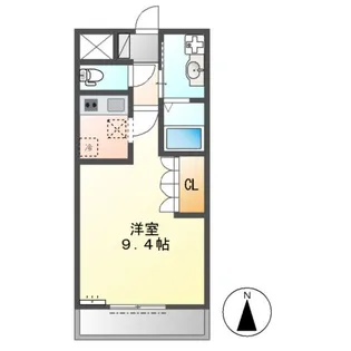シャトーリバティー【1階】の間取り
