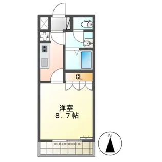 エクセレント・ビュー【2階】の間取り