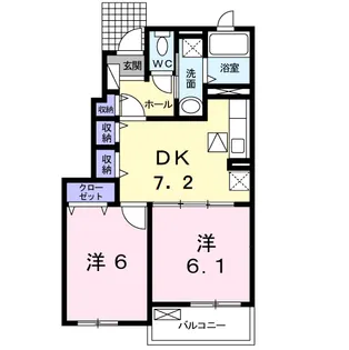 ココメロ V【1階】の間取り