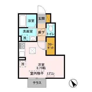 アインス A棟【1階】の間取り