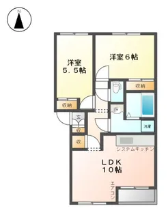 ラベンダーヒルズ【2階】の間取り