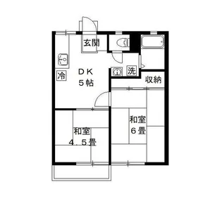 小野寺ハイツ A棟【205号室号室】の間取り
