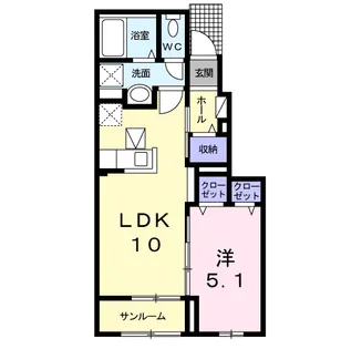 ネオ・インプレスⅣ【1階】の間取り