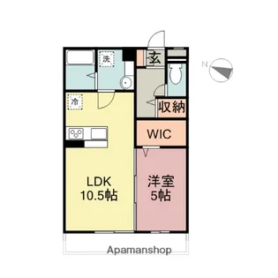 サイドリバーM【3階】の間取り