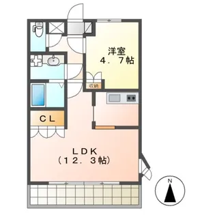 バイオレットガーデンB【2階】の間取り