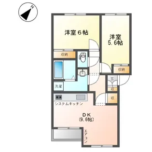 コンフォート富山【2階】の間取り