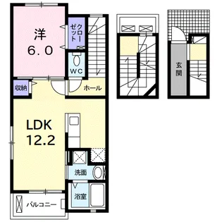 プラーンドルⅣ【3階】の間取り
