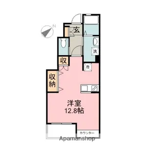ブリランテ参番館【1階】の間取り