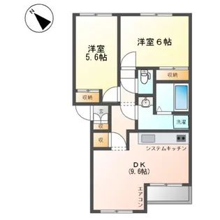 グレースヴィラⅠ【2階】の間取り