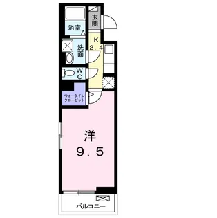 キングキャッスル 壱番館【3階】の間取り