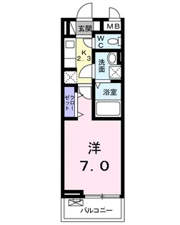 キングキャッスル 弐番館【3階】の間取り