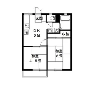 小野寺ハイツ B棟【105号室号室】の間取り