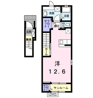 サン・ガーデン Ⅱ【2階】の間取り