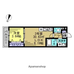 BUONA GIORNATA勝田台【1階】の間取り