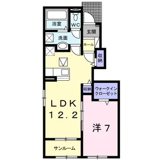 サンクレアⅢ【1階】の間取り