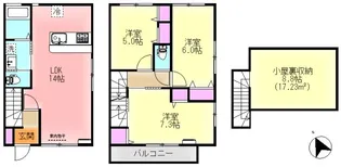 ウエルストン成田【107号室】の間取り