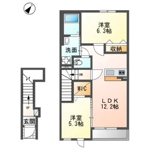 ユウカ グランデ【2階】の間取り
