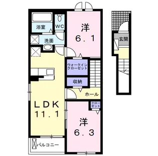 マウロアⅡ【2階】の間取り