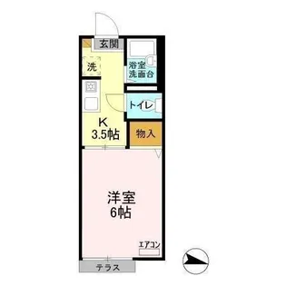 クレール AB【1階】の間取り
