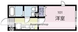 ウラノス勝田台【1階】の間取り