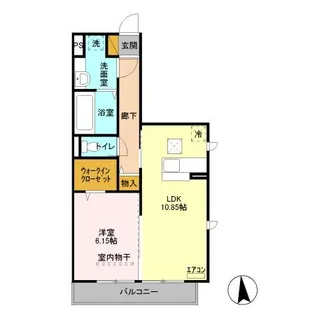 DROOMーA【1階】の間取り