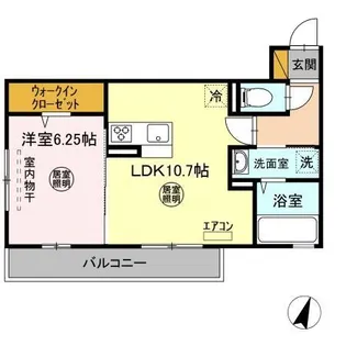 ミツハウスヘキサ【3階】の間取り