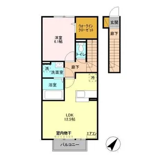 フローラルコート不動ヶ岡【2階】の間取り