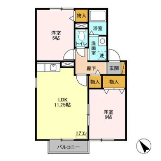 ドリームハイツ Ⅰ【2階】の間取り