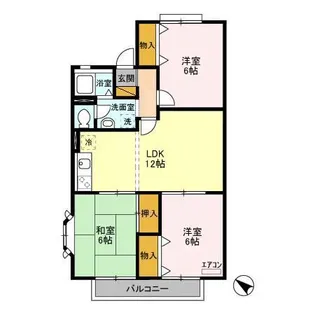 グリーンヒル矢橋【1階】の間取り