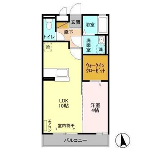 アヴェニール志津 A【3階】の間取り