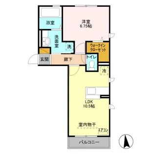 DROOMーB【2階】の間取り