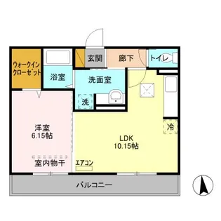 DROOMーB【1階】の間取り