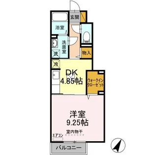 イストワール 弐番館【1階】の間取り