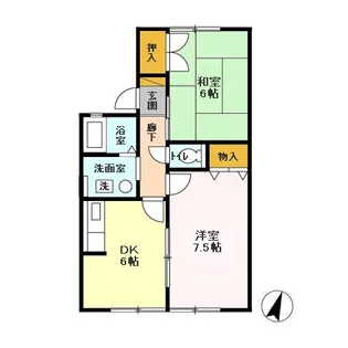 グランメール Ⅲ【1103号室】の間取り