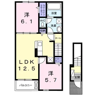 プロスペリテⅠ【2階】の間取り