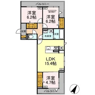 ガーベラ・グレイス【2階】の間取り