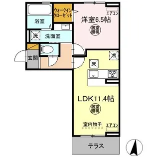 KOCHIA N・S S棟【1階】の間取り