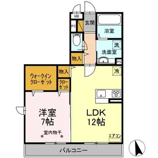 キャメロットII【2階】の間取り