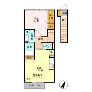 ハピネスIII【2階】の間取り