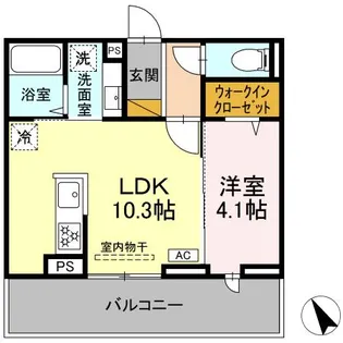 N・DーROOM IIDACHOU A棟【3階】の間取り
