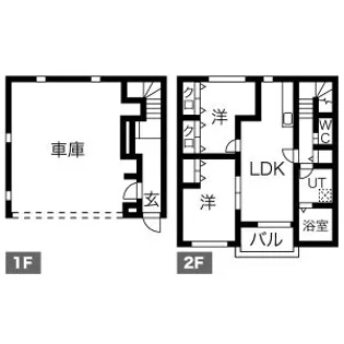 櫻GARAGE【1階】の間取り